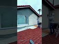 Wall spray painting process for smooth professional finish