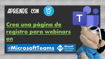 Crea una pagina de registro a tus webinars en #MicrosoftTeams