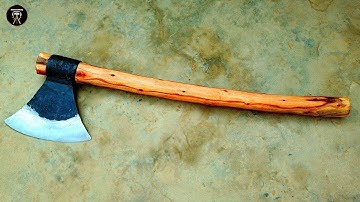 Talented Blacksmith Making a Amazing Axe out of rusty old leaf Spring