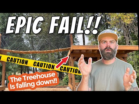 My Treehouse is Falling Down || Fixing a Huge Mistake