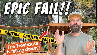 My Treehouse is Falling Down || Fixing a Huge Mistake