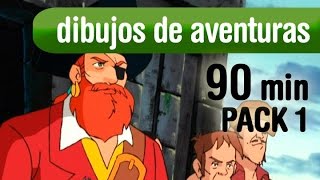 Dibujos animados en español, aventuras niños. 1 h 30' de dibujos. Pack 1