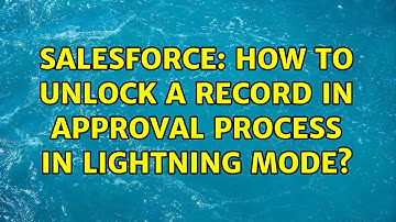 Salesforce: How to unlock a record in approval process in lightning mode?