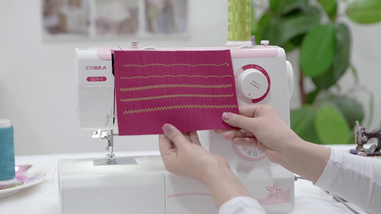 3220V 3221V نماذج خياطة لبعض الغرز بماكينة الخياطة كوبرا