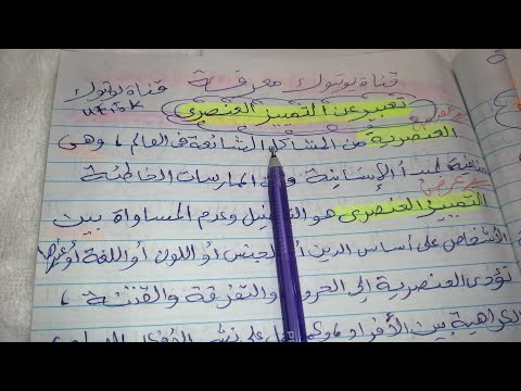 تعبير عن التمييز العنصري وضعية ادماجية