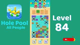 Hole Pool All People Level 84 Walkthrough 🎯 | Color Match Puzzle Gameplay | Mini Boss