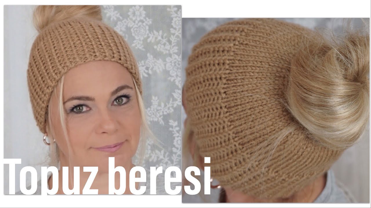 En kolay örgü bere / cilveli lastik nasıl yapılır / örgü bere şapka modelleri /Figen Ararat