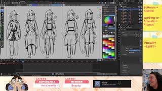 Making a 2D Animation in Blender Grease Pencil // Fighter - Jack Stauber