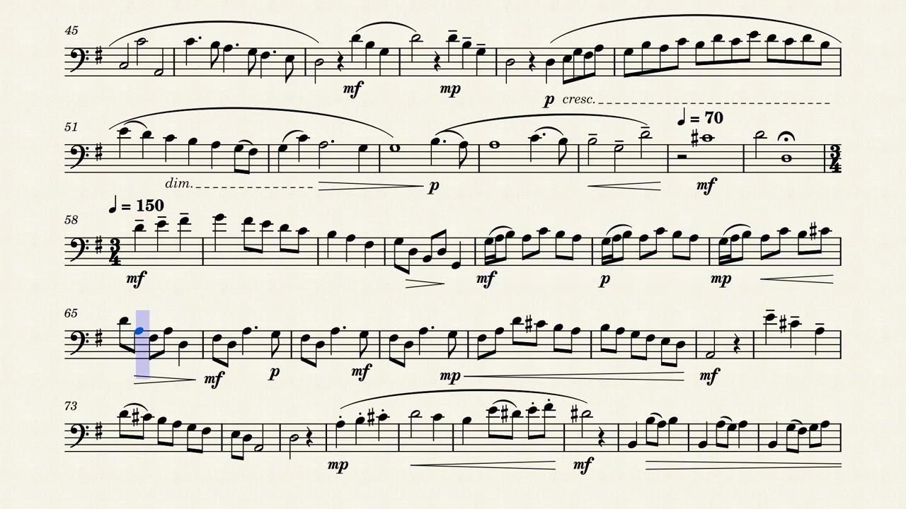 Sonata no. 2 for Trombone - Johann Ernst Galliard