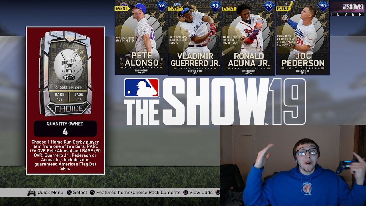 NEW HOME RUN DERBY PACKS!!! MLB The Show 19 Pack Opening!!!