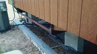 mobile home skirting..  faldon para traila part#1