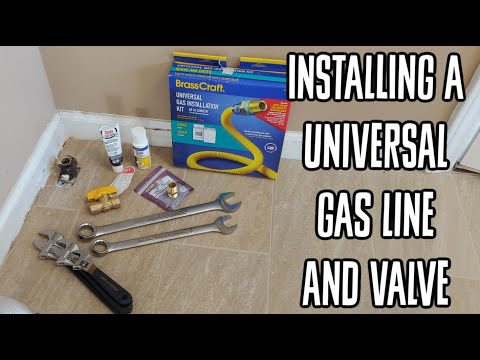Installing a Gas Ball Valve and a Universal Gas line Kit