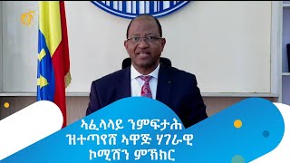 ኣፈላላይ ንምፍታሕ ዝተጣየሸ ኣዋጅ ሃገራዊ ኮሚሽን ምኽክር