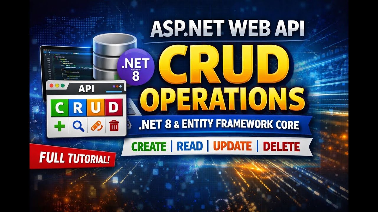 ASP.NET Web API CRUD Operations - .NET8 and Entity Framework Core and SqlServer -Step by Step