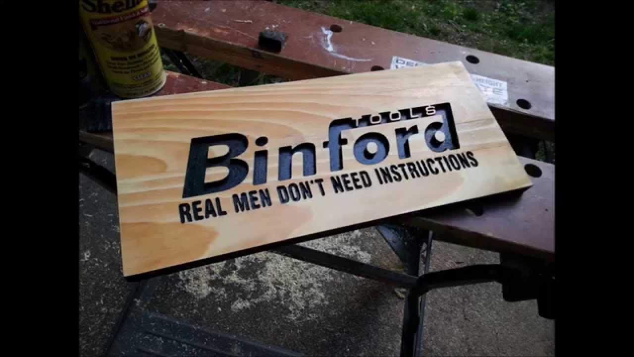 Binford Tools Sign - a CNC project - YouTube