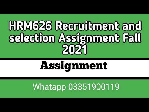 hrm626 assignment