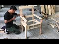 Amazing Design Ideas Woodworking Project Cheap // Build Outdoor Chair From Old Pallets - DIY!