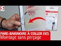 Parebaignoire  coller eks  comment installer une paroi de baignoire sans percer dans le mur 