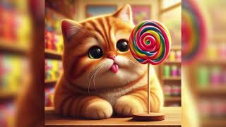 Cats and Candy Lollipop Theft - Cute Cats 😿 #cat #cutecat #aicat by BiliCats 4,751 views 1 month ago 35 seconds