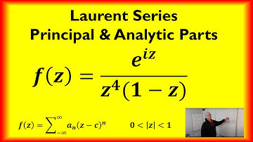 Laurent Series Principal Part and Analytic Part
