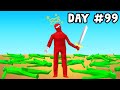 Surviving 100 Days Fighting In Totally Accurate Battle Simulator!