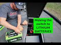 Lithium batteries - installing X2 batteries