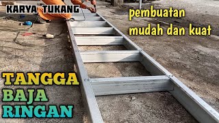 PROSES PEMBUATAN TANGGA BAJARINGAN PALING MUDAH DAN DIJAMIN KUAT