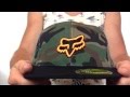 Fox 'F SQUAD' Army-Black 210 Fitted Hat by Flexfit