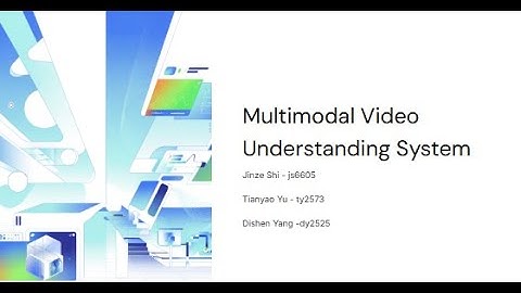 Multimodal Video Understanding System