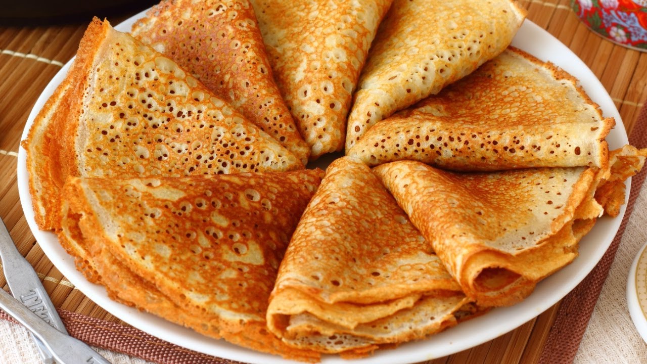 🥞 Ажурные блинчики на кефире и молоке. Как испечь вкусные блины с дырочками?