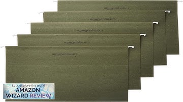 Amazon Basics Hanging Organizer File Folder Letter Size Green Review