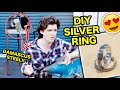 FORGING A SILVER AND DAMASCUS RING