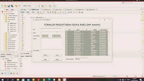 APLIKASI PENDAFTARAN SISWA BARU || DATABASE JAVA & MySQL ||Query DML