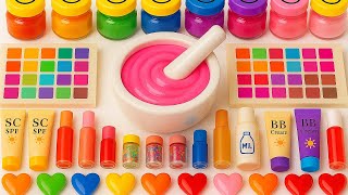 Download Lagu SatisfyingVideo DIY ASMR Slime|Making Blink Pink Slime Mixing Lipstick Makeup Glitters Random Things MP3