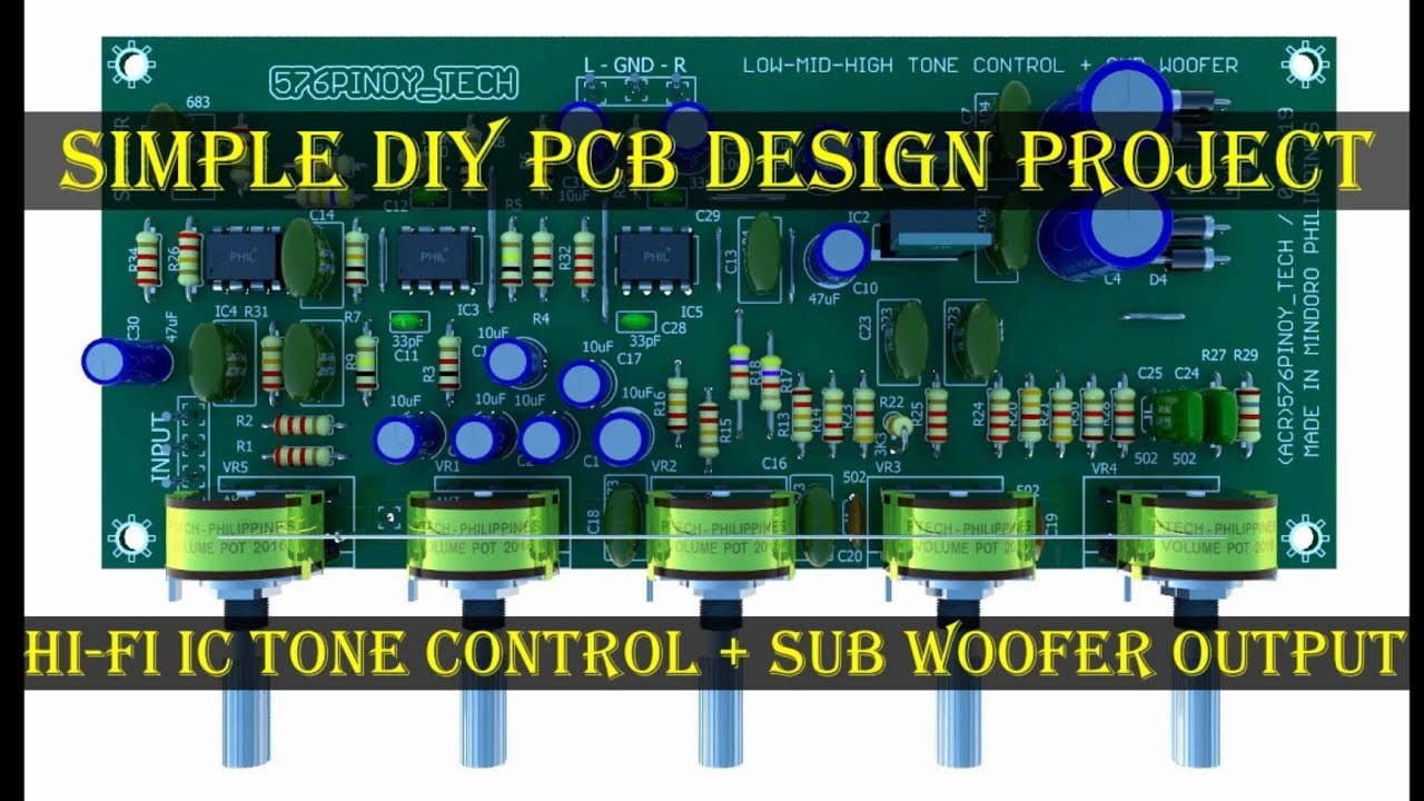  Tone  Control  Circuit Diagram With Pcb  Layout Layout Pcb  Tone  Control  