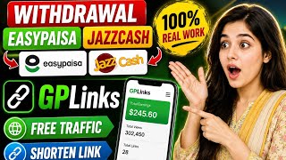 GPLinks Se Online Earning 2026 | Short Links Se Paisay Kamao | EasyPaisa & JazzCash Withdrawal screenshot 3