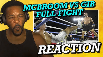 STRAIGHT HAYMAKERS! | AUSTIN MCBROOM VS ANESON GIB | FULL FIGHT | REACTION!!!