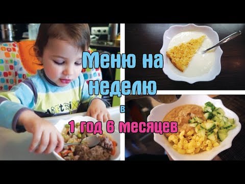 Меню на неделю ребенка в 1 год и 6 месяцев / Дневник питания ребенка