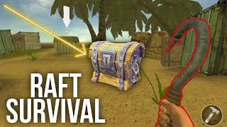 ПОСЕТИЛ БЕЗЛЮДНЫЙ ОСТРОВ В РАФТЕ НА ТЕЛЕФОН! RAFT SURVIVAL! | #raftSurvivel | #3 screenshot 3