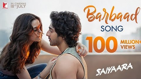 Barbaad Song | Saiyaara | Full Audio | Ahaan Panday, Aneet Padda | Jubin Nautiyal | In Cinemas Now
