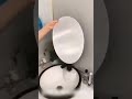 Unbreakable HD Mirror Test 🔥 Flexible & Self-Adhesive! #homedecor #mirrorhack #shorts
