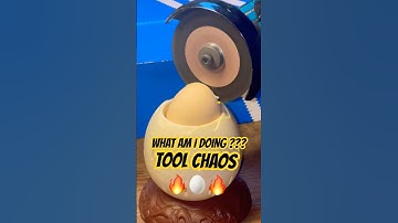 Drilling Screws Then Cutting an Egg With an Angle Grinder 😅🔥 | #asmr