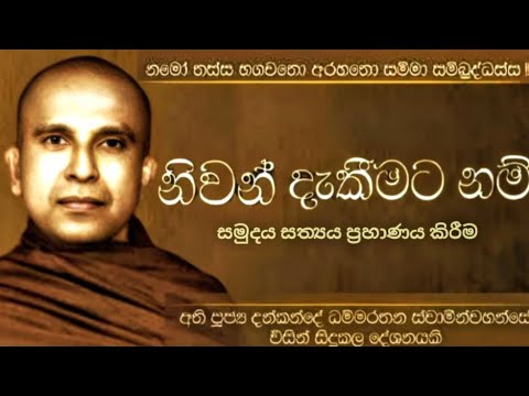 දුක්ඛ සමුදය සත්‍යය ප්‍රහාණය කිරීම|පූජ්‍ය දන්කන්දේ ධම්මරතන හිමි|Dahamin Suwaya-දහමින් සුවය 