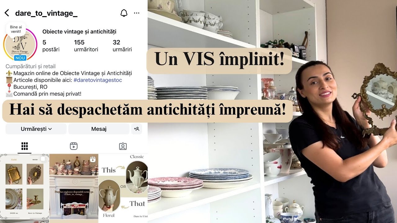 Poți să CUMPERI obiecte VINTAGE din noul meu MAGAZIN ONLINE! | VIS devenit REALITATE! 