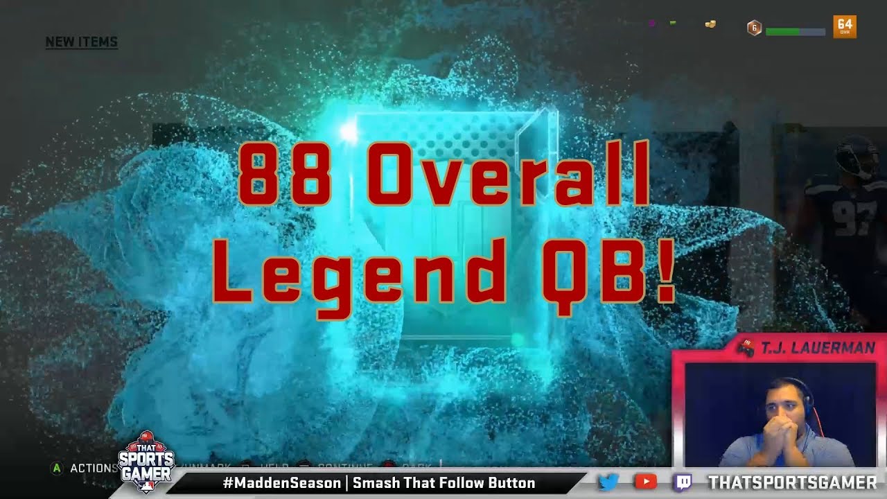 Steve Young 88 Overall MUT Legend Pull - Madden NFL 19 - YouTube