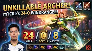 🔥 24 KILLS, 0 DEATHS?! 😱 m`iCKe Shows Why Windranger is BROKEN! (Dota 2) 🔥