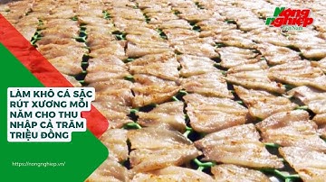 Làm khô cá sặc rút xương mỗi năm cho thu nhập cả trăm triệu đồng