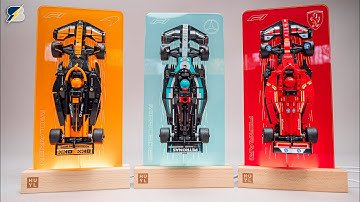 LEGO Speed Champions F1 Display Stands with LED Light by HUYL
