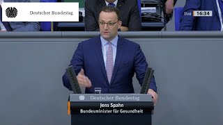 Bundestag: Gesundheitsminister Spahn fordert Bürger zum Durchhalten auf