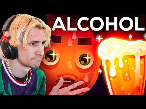 xQc Reacts to "Alcohol is AMAZING" by Kurzgesagt